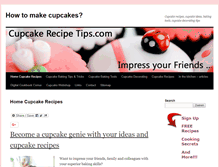 Tablet Screenshot of cupcakerecipetips.com